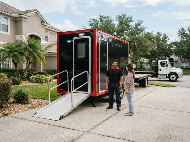 Luxury Restroom Trailer in Orlando, FL